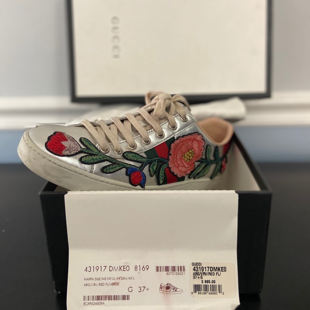 Gucci Casual Sneaker size 37 1/2 lightly worn - Picture 6 of 15
